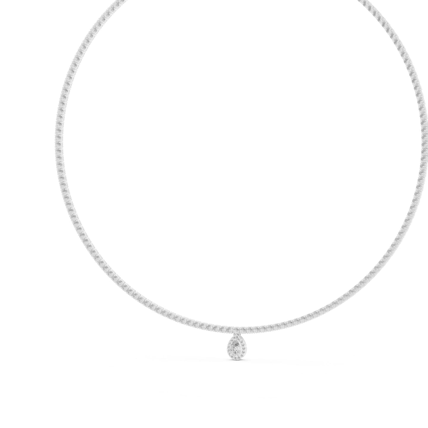 Pear Lab Grown Diamond Pendant