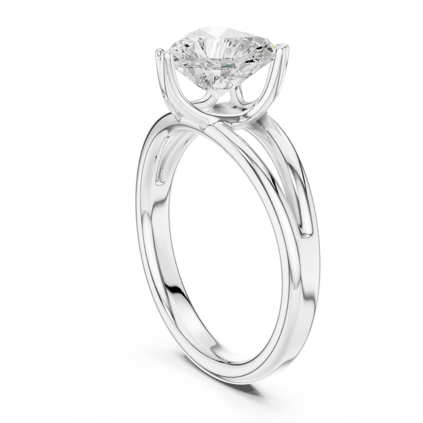 Pear Lab Grown Diamond Solitaire Engagement Ring