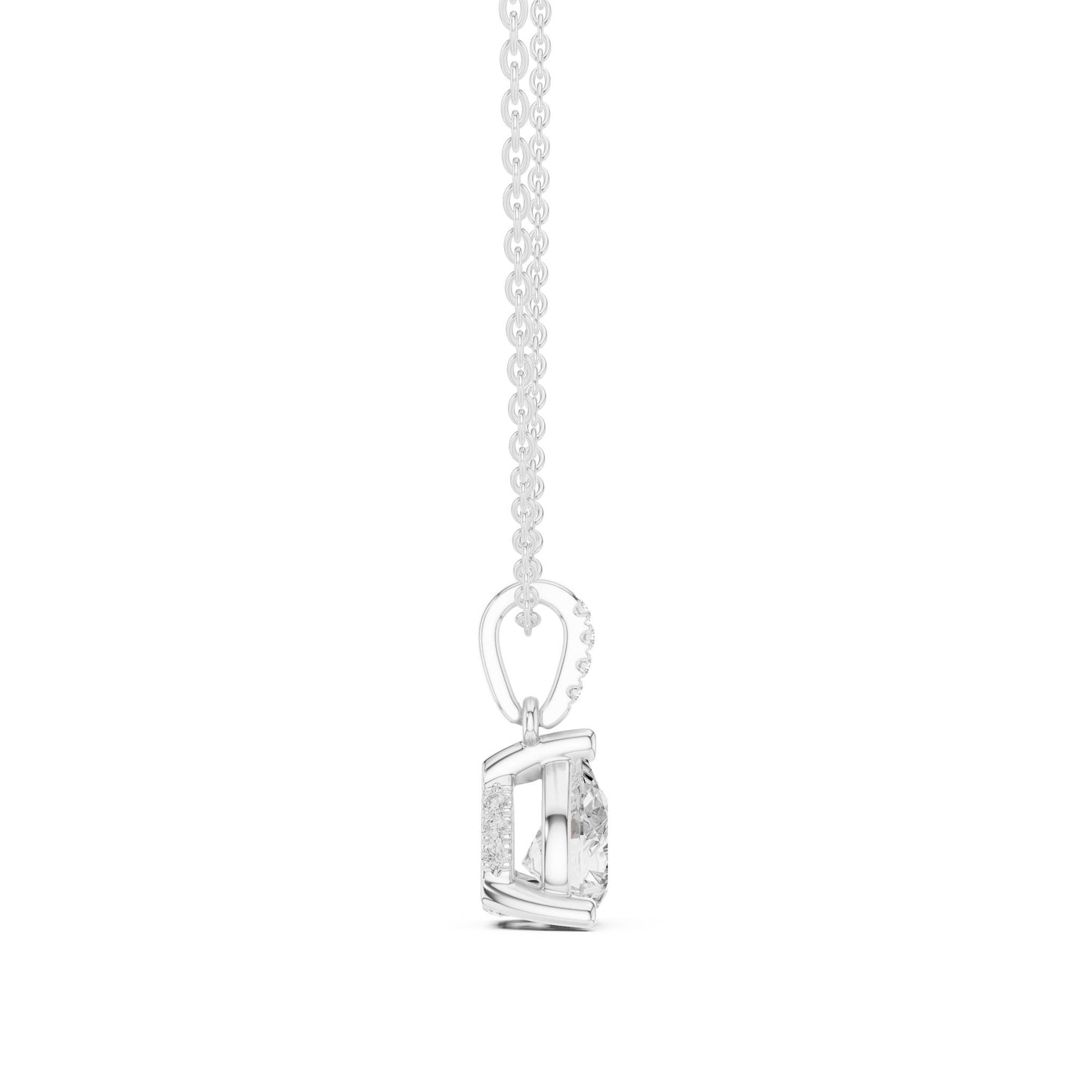 Pear Lab Grown Diamond Pendant