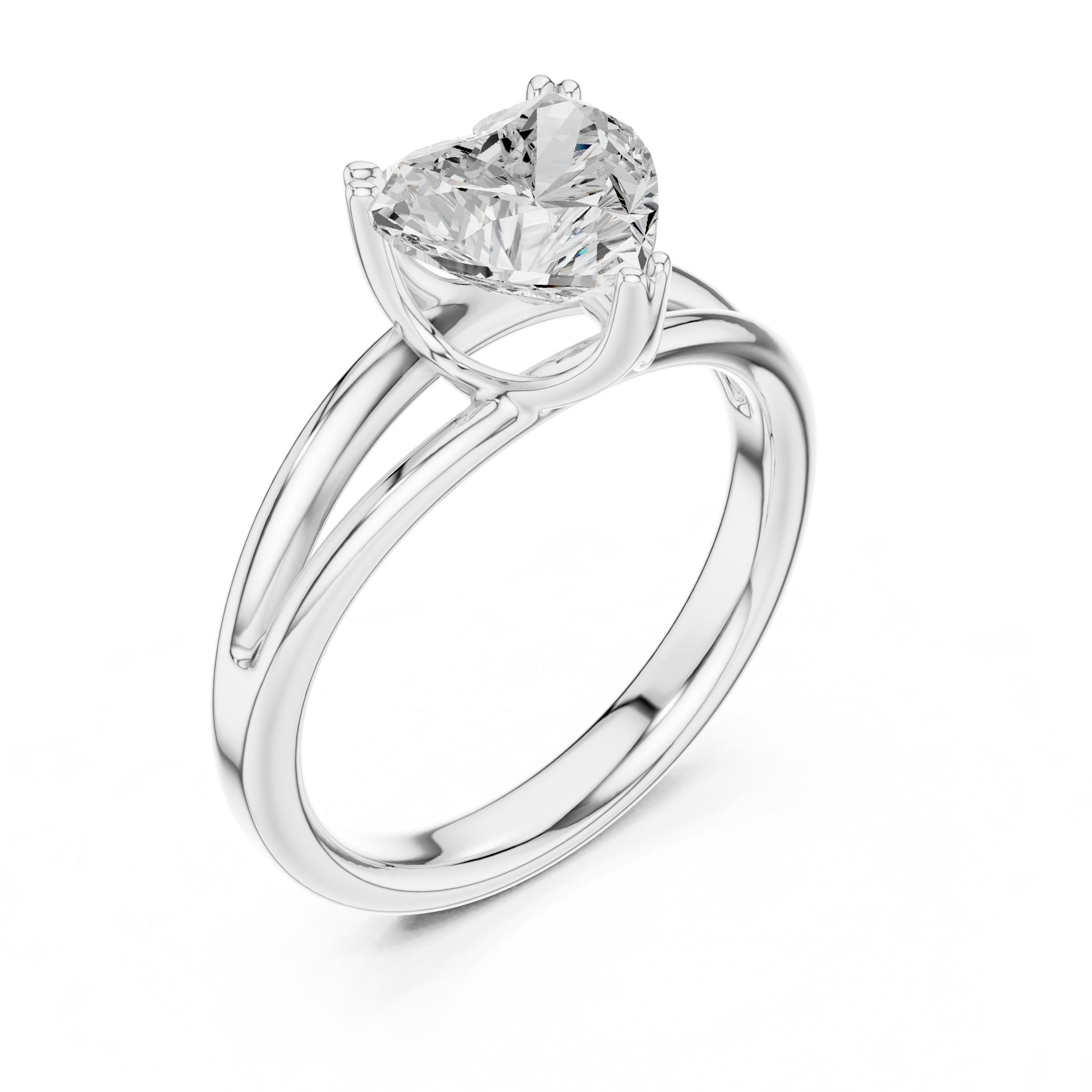 Pear Lab Grown Diamond Solitaire Engagement Ring
