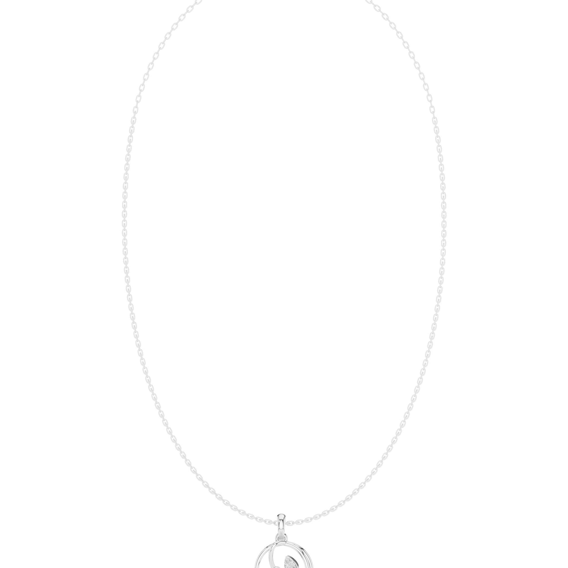 Pear Lab Grown Diamond Pendant
