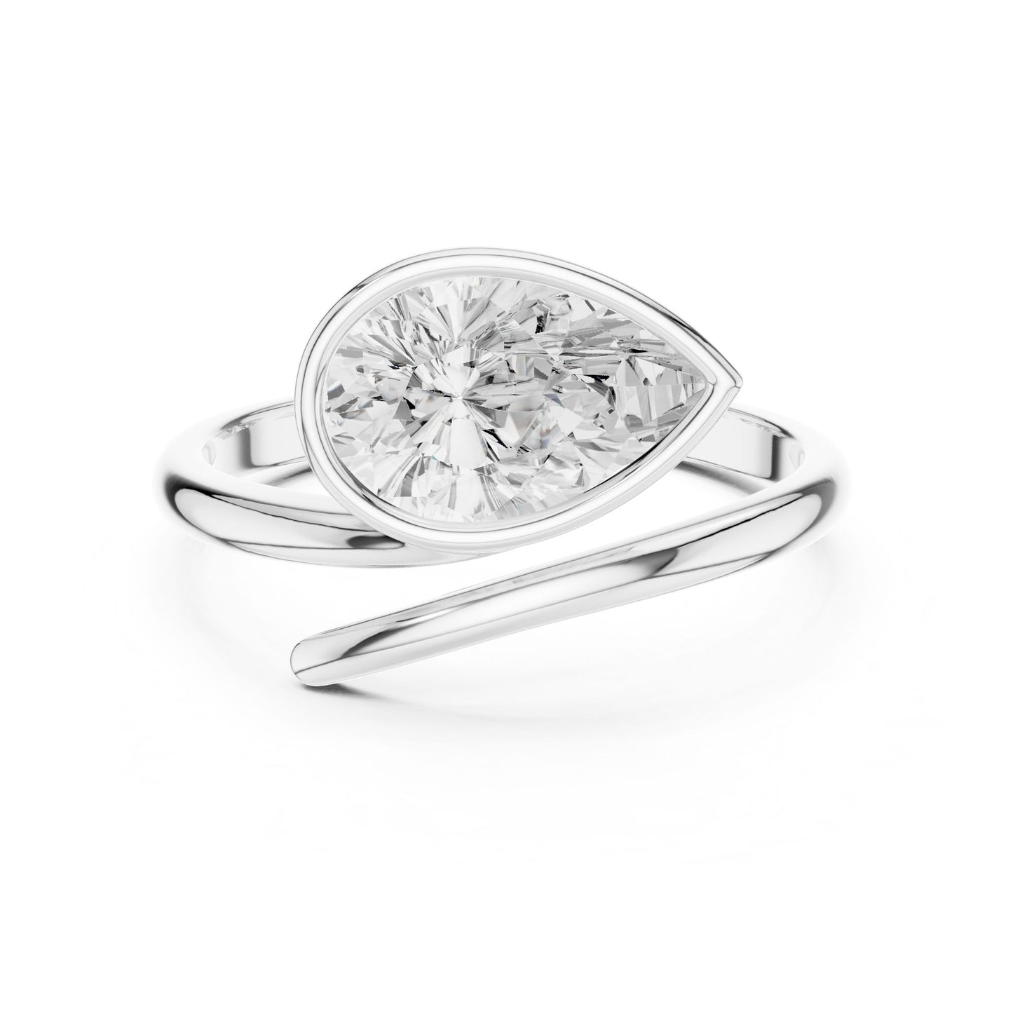 Women's Pear Lab Grown Diamond Ring