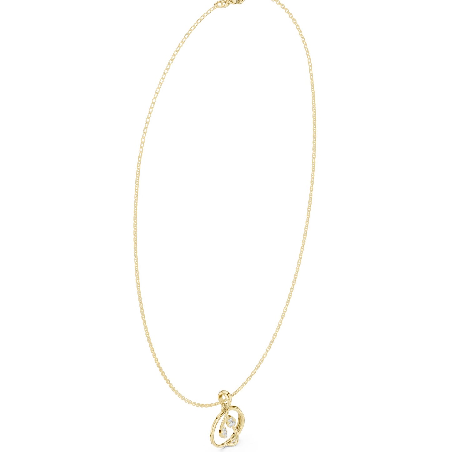 Pear Lab Grown Diamond Pendant