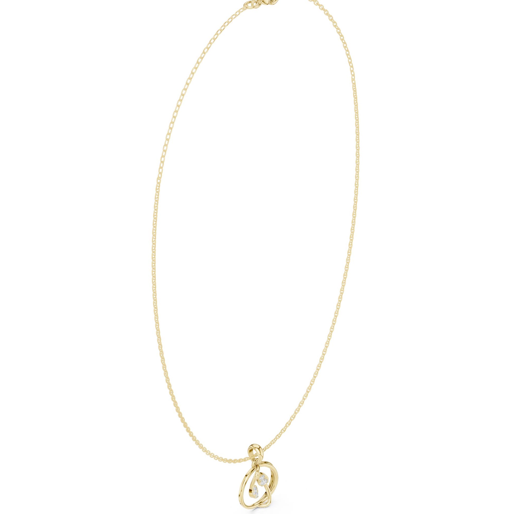 Pear Lab Grown Diamond Pendant