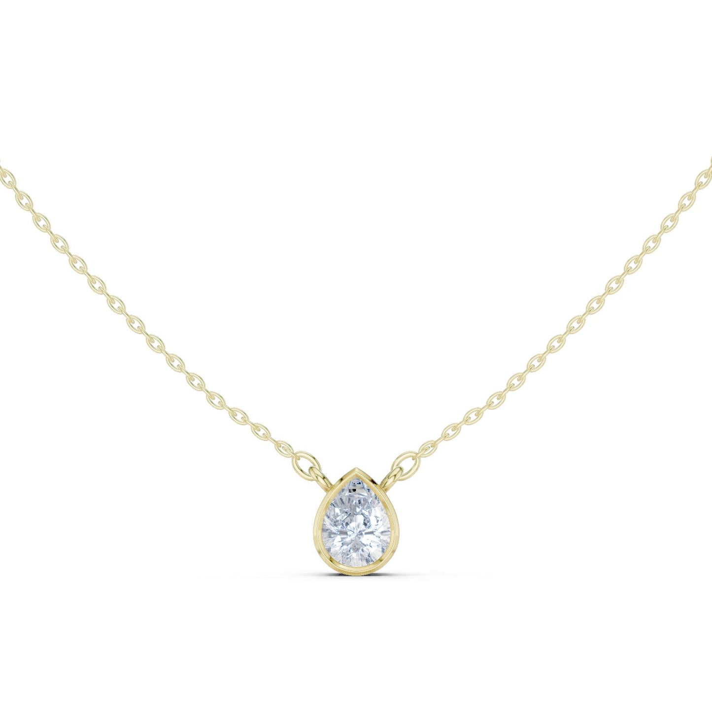 Pear Lab Grown Diamond Pendant