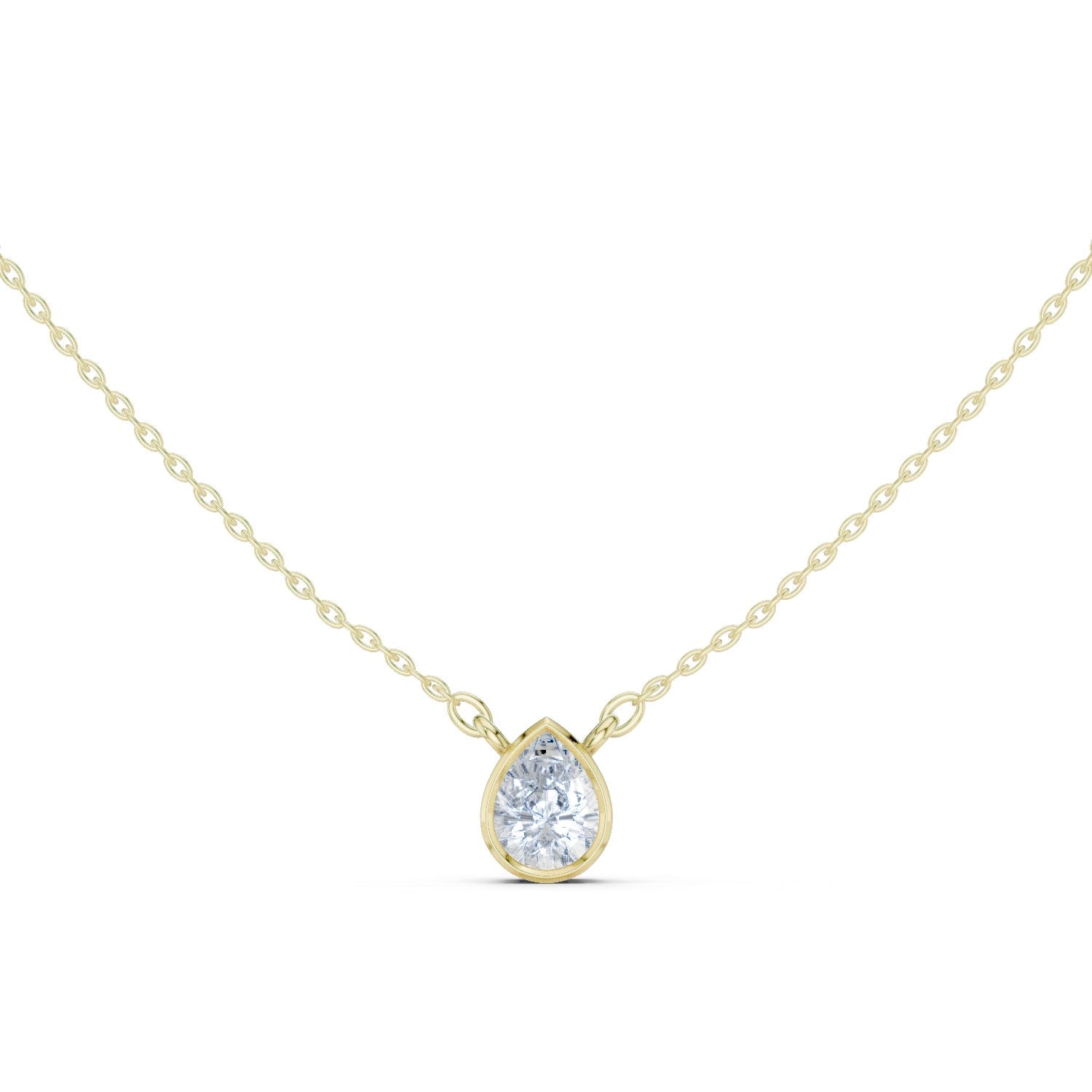 Pear Lab Grown Diamond Pendant