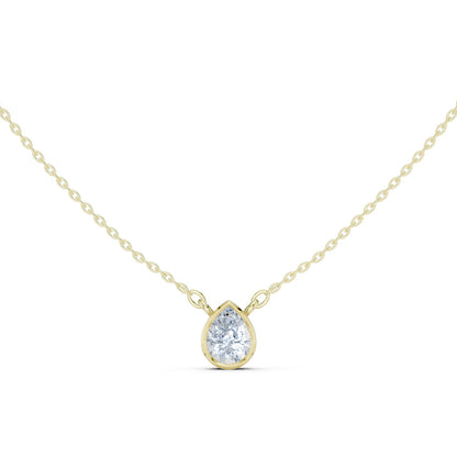 Pear Lab Grown Diamond Pendant