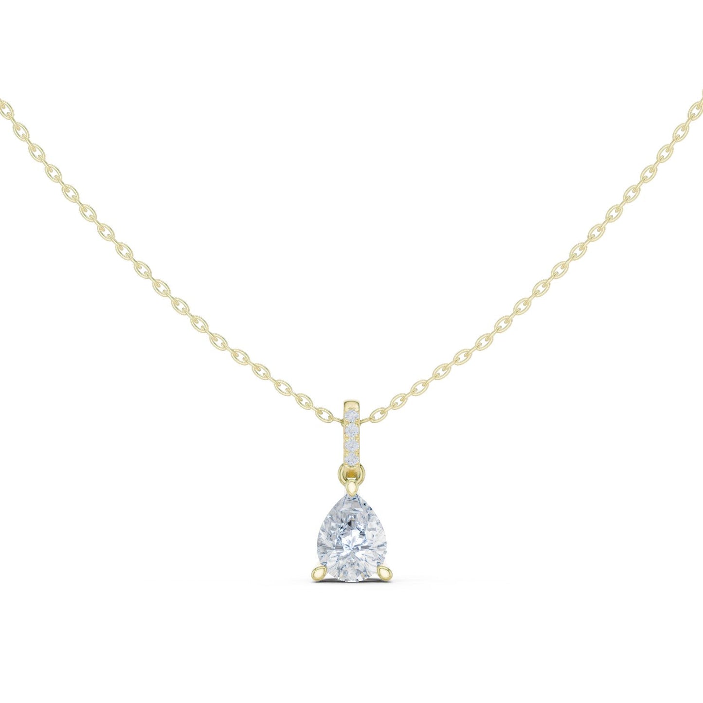 Pear Lab Grown Diamond Pendant