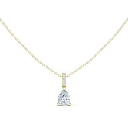 Pear Lab Grown Diamond Pendant