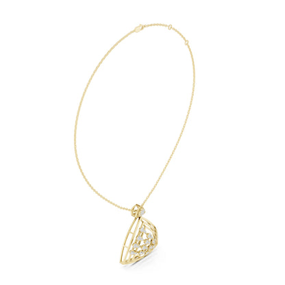 Pear Lab Grown Diamond Pendant