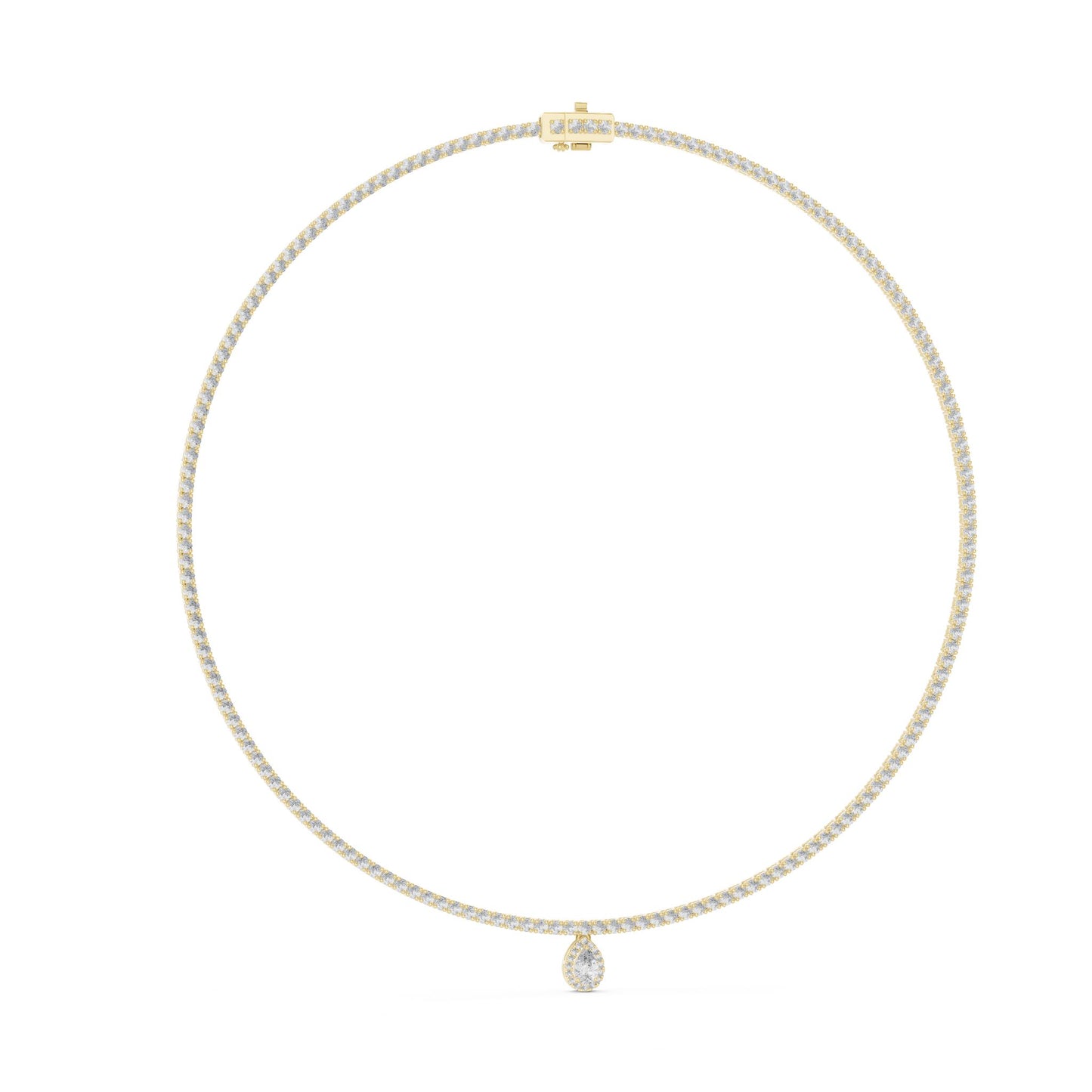 Pear Lab Grown Diamond Pendant