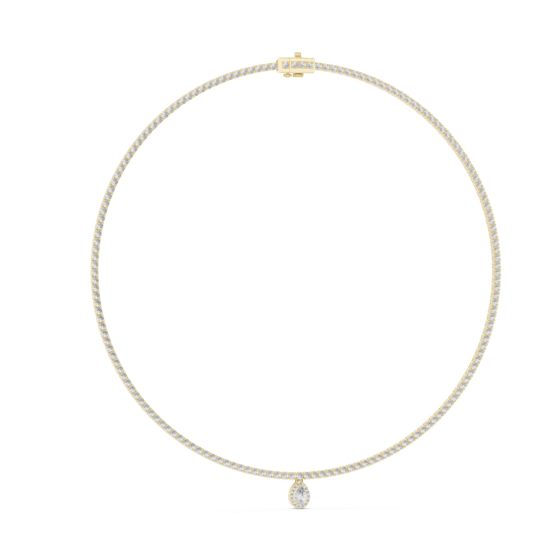 Pear Lab Grown Diamond Pendant