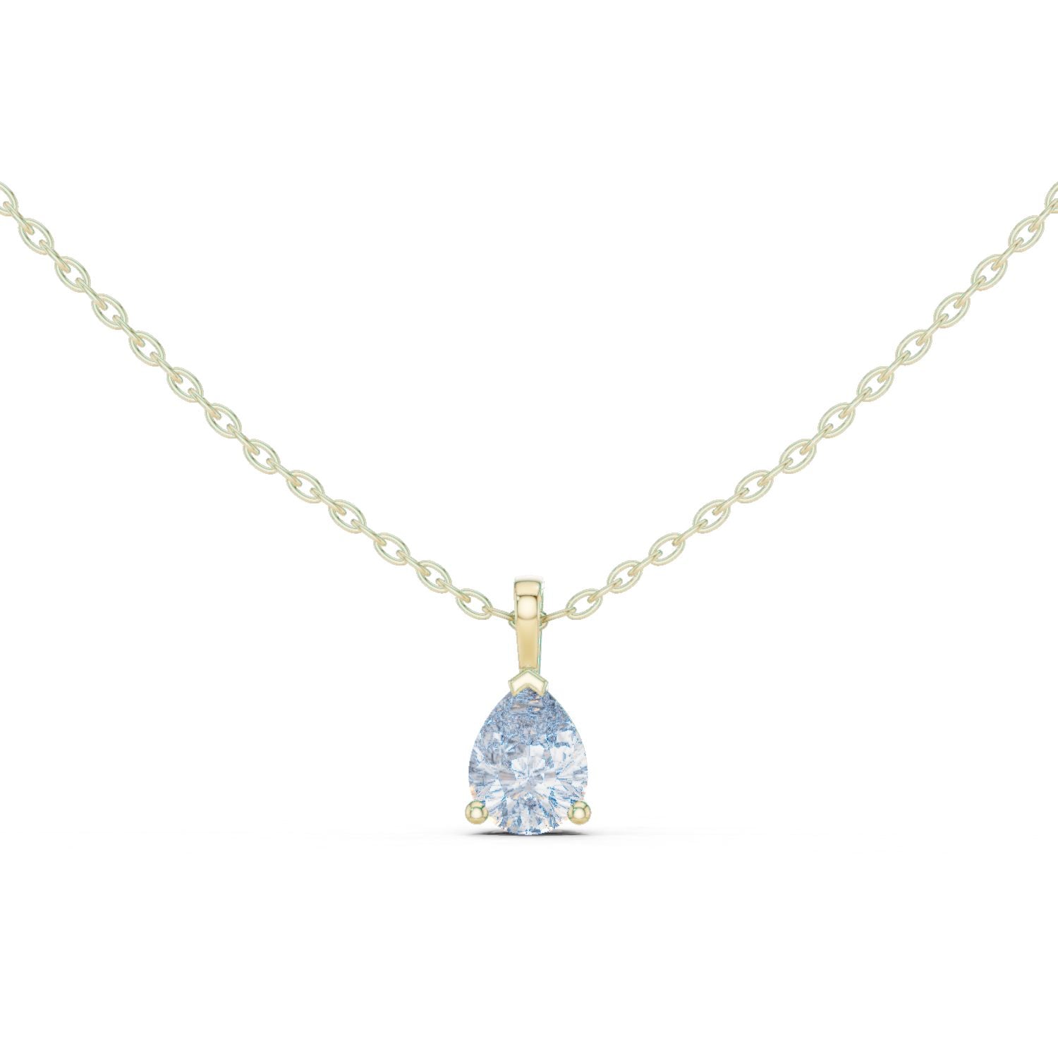Pear Lab Grown Diamond Pendant