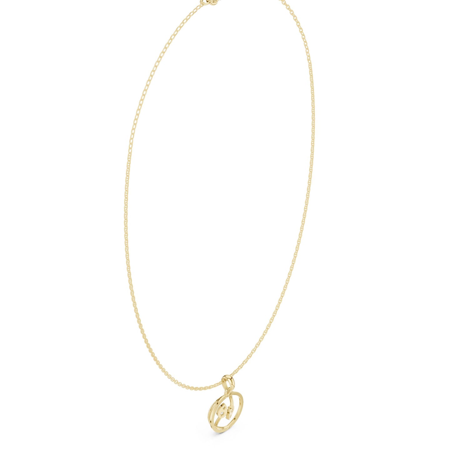 Pear Lab Grown Diamond Pendant