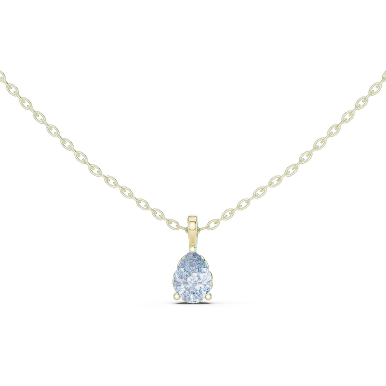 Pear Lab Grown Diamond Pendant