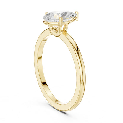 Pear Lab Grown Diamond Solitaire Engagement Ring