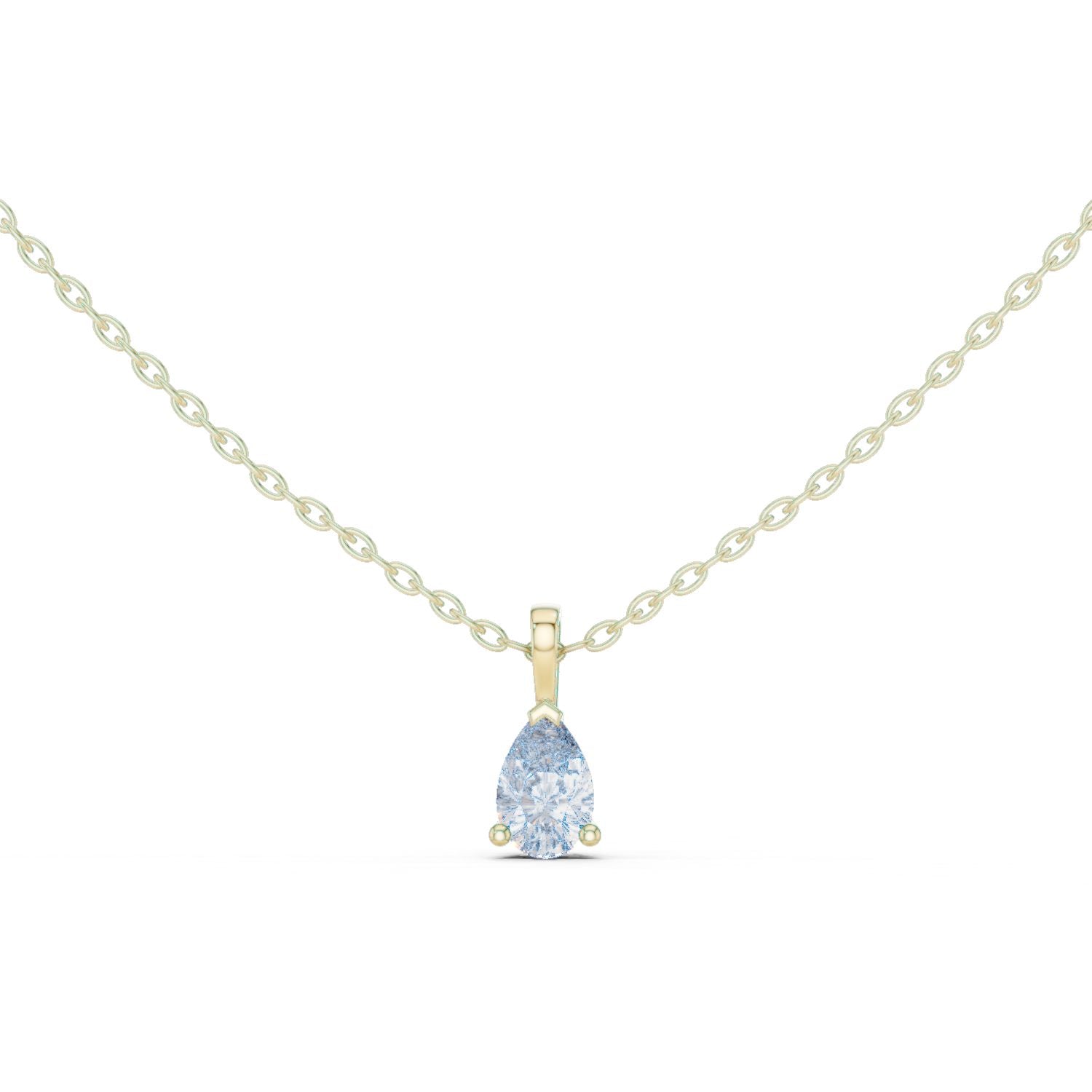 Pear Lab Grown Diamond Pendant