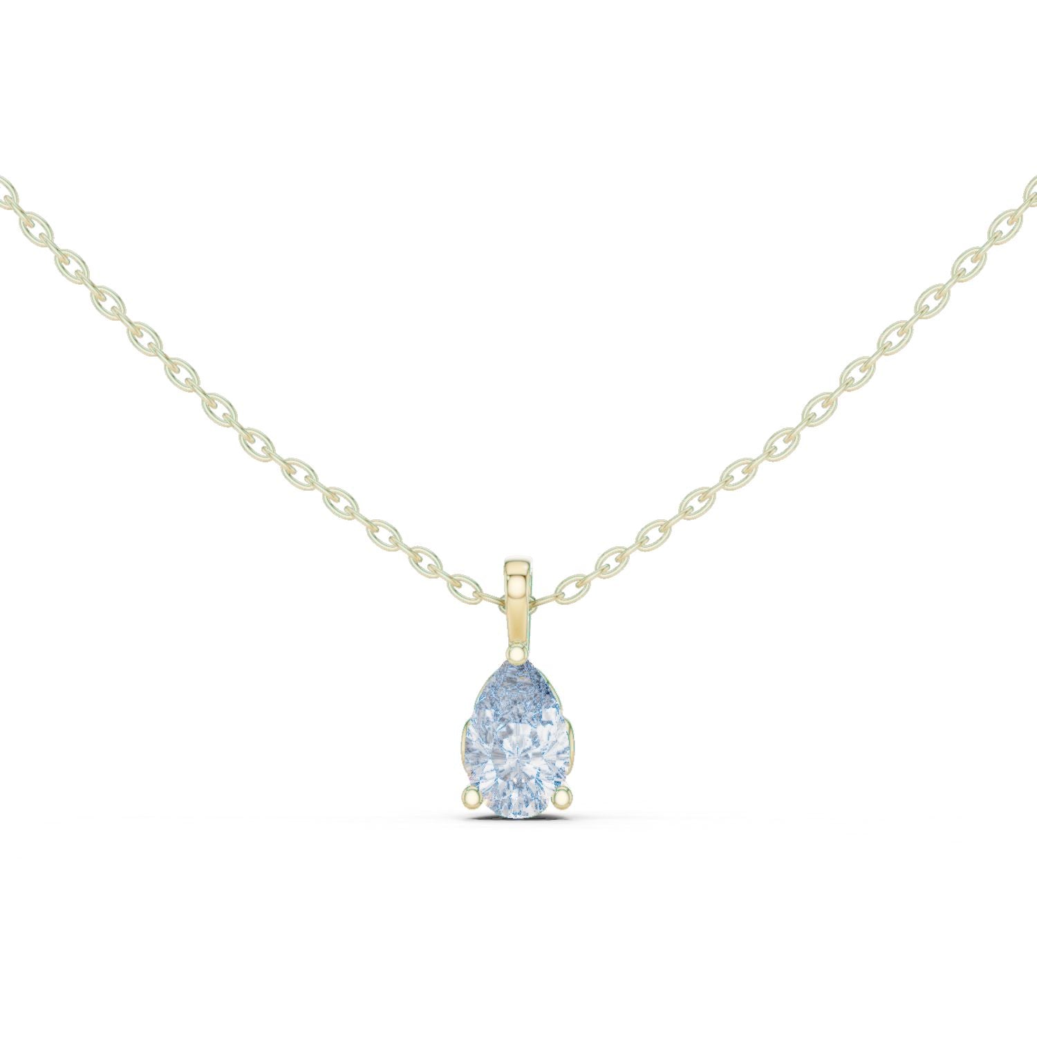 Pear Lab Grown Diamond Pendant
