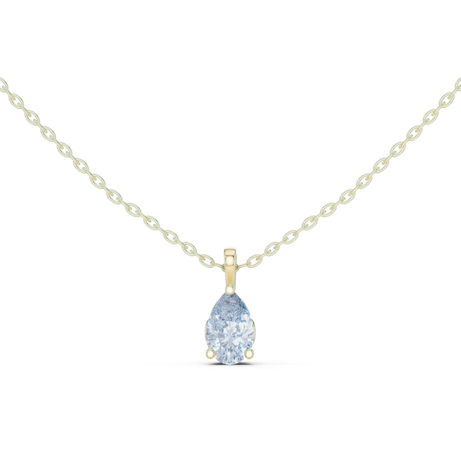 Pear Lab Grown Diamond Pendant