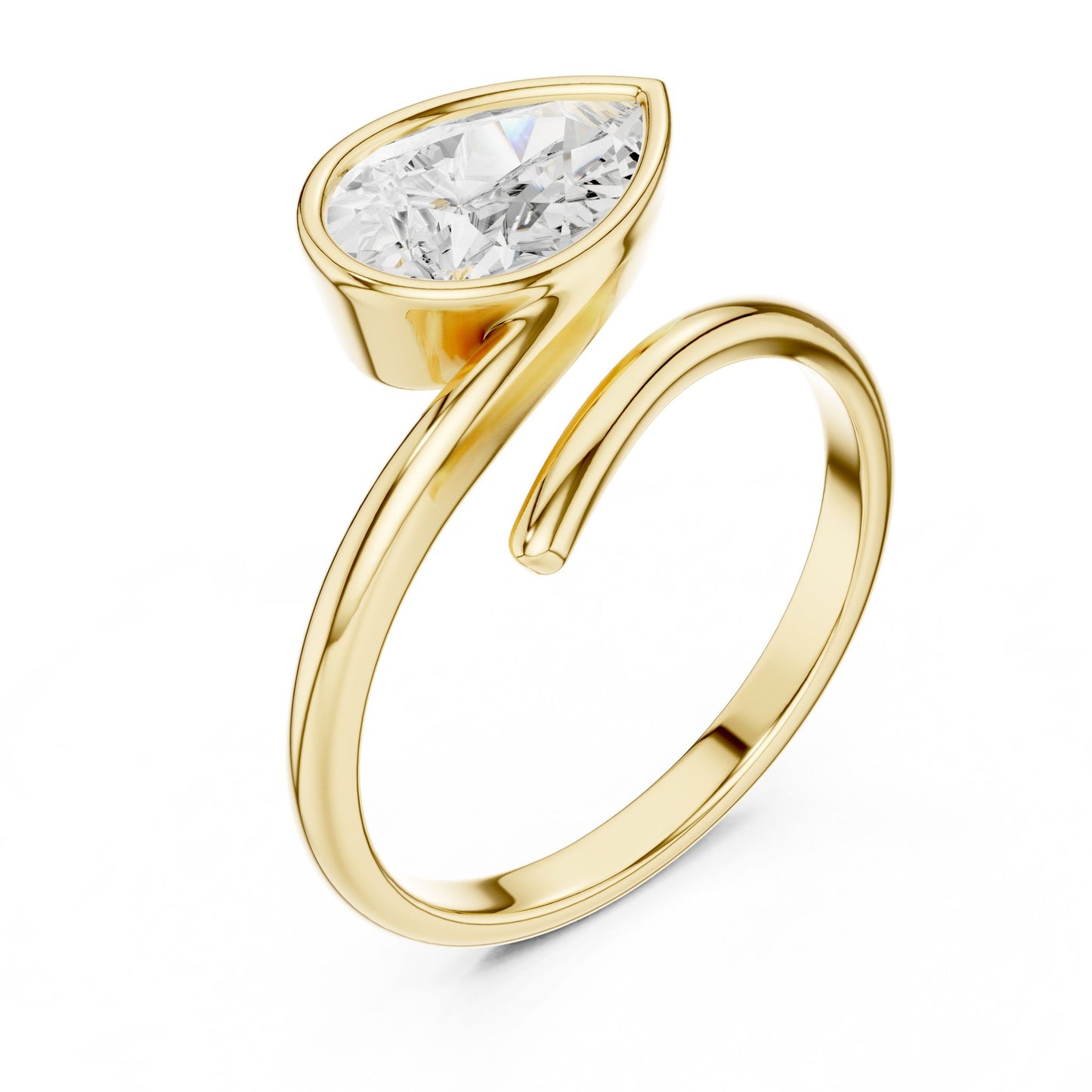 Women's Pear Lab Grown Diamond Ring