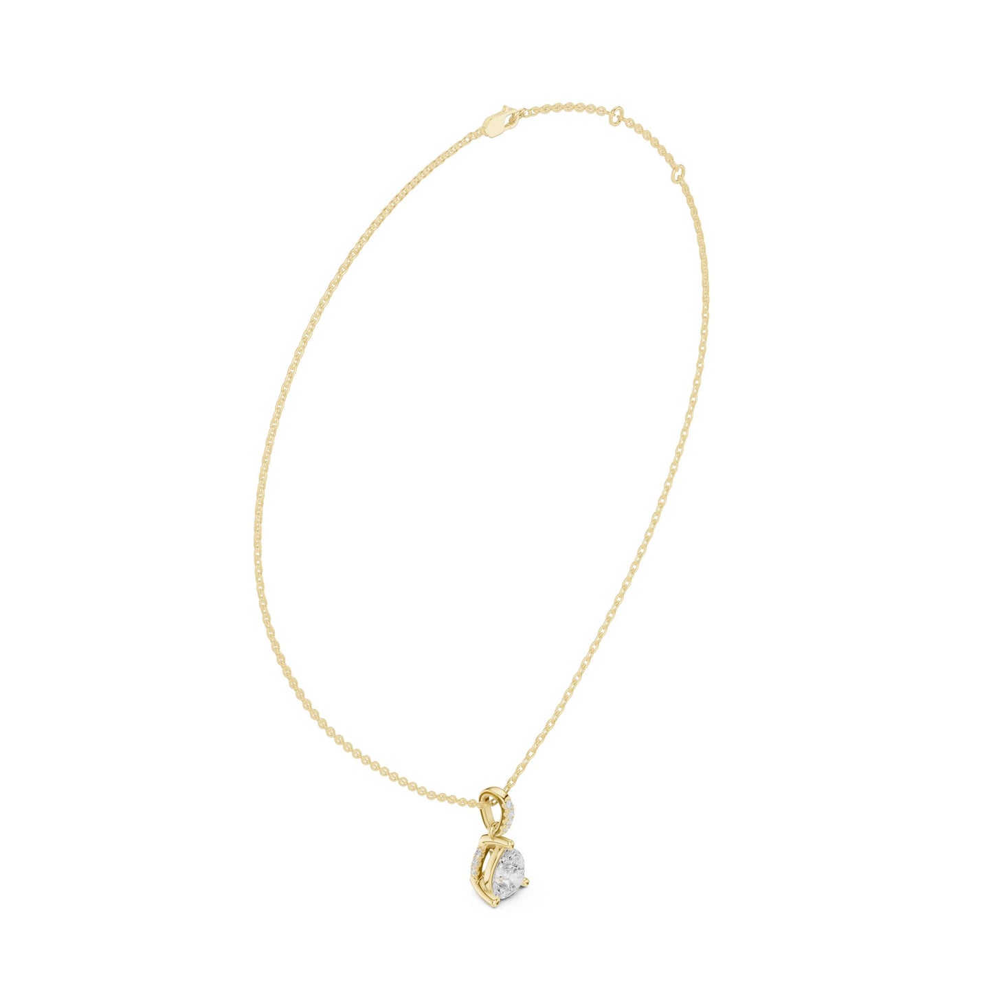 Pear Lab Grown Diamond Pendant