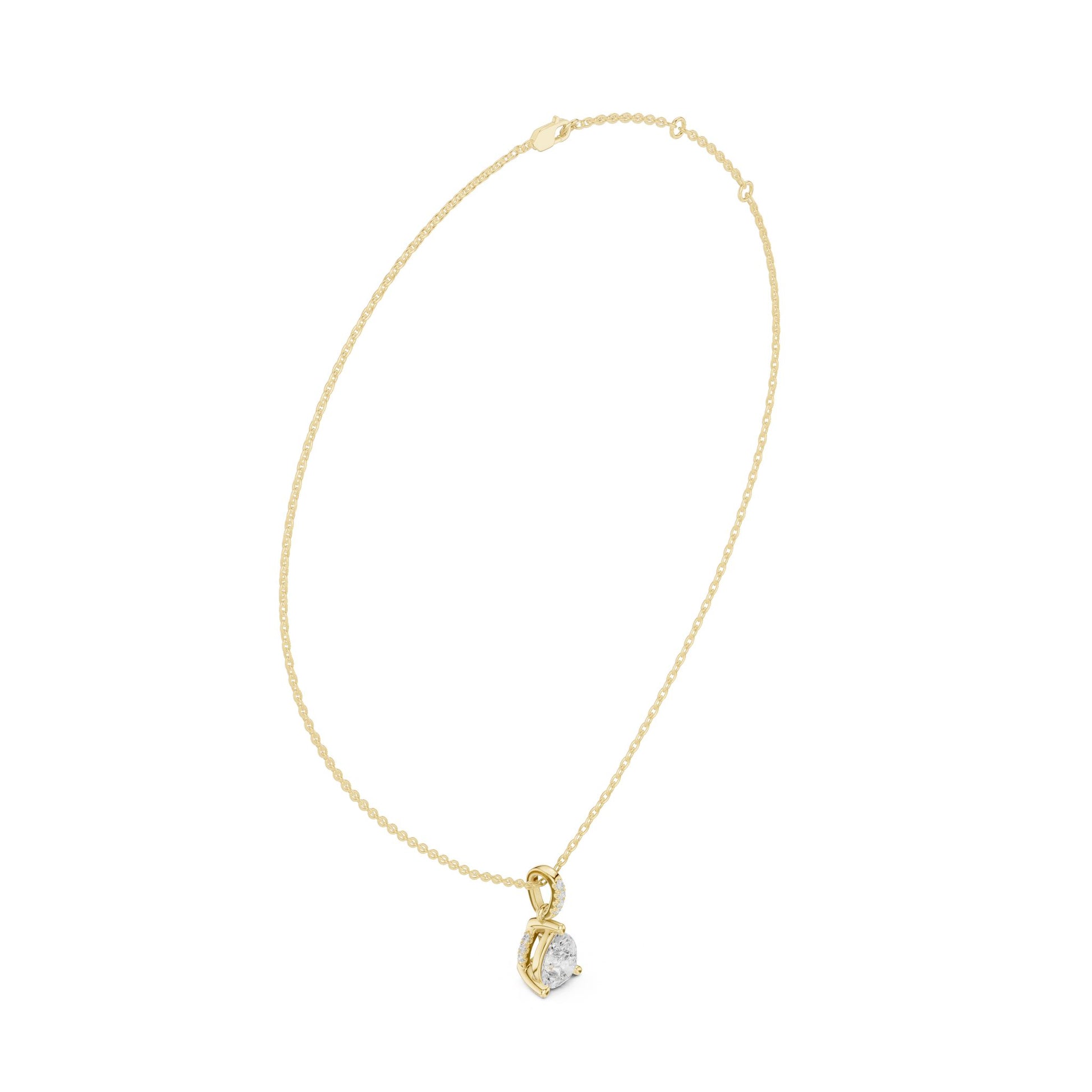 Pear Lab Grown Diamond Pendant