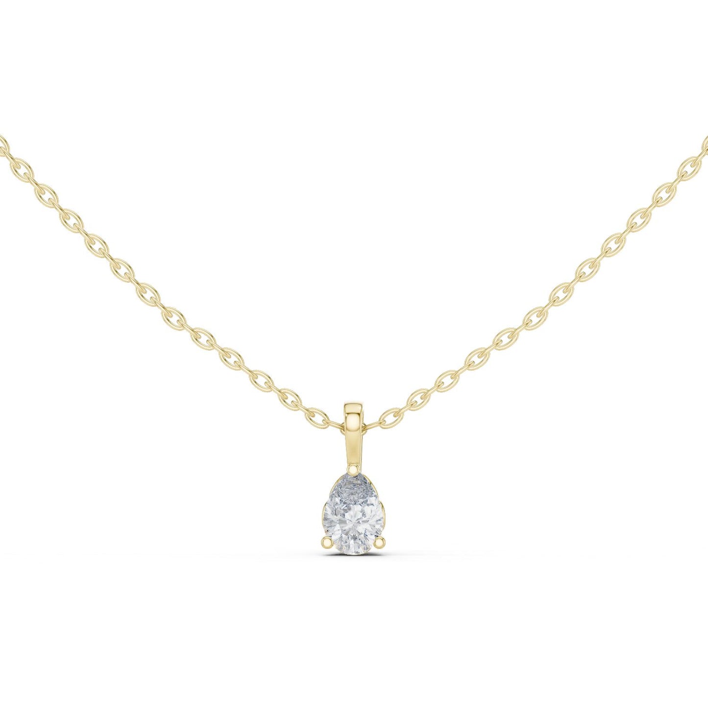 Pear Lab Grown Diamond Pendant