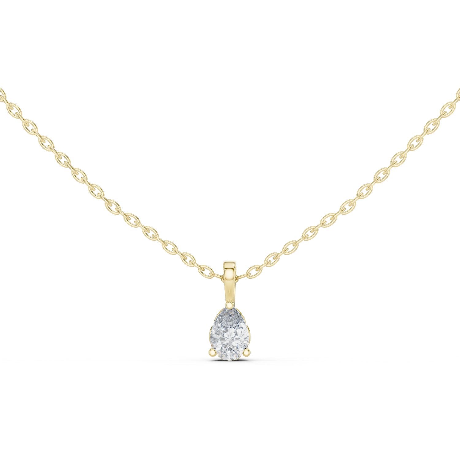 Pear Lab Grown Diamond Pendant
