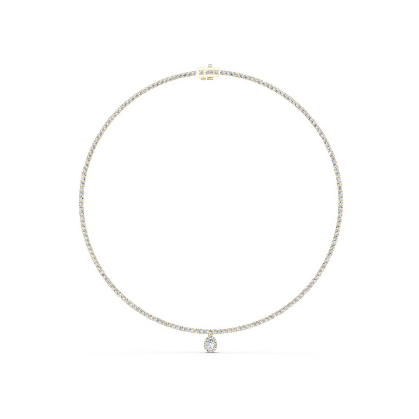 Pear Lab Grown Diamond Pendant