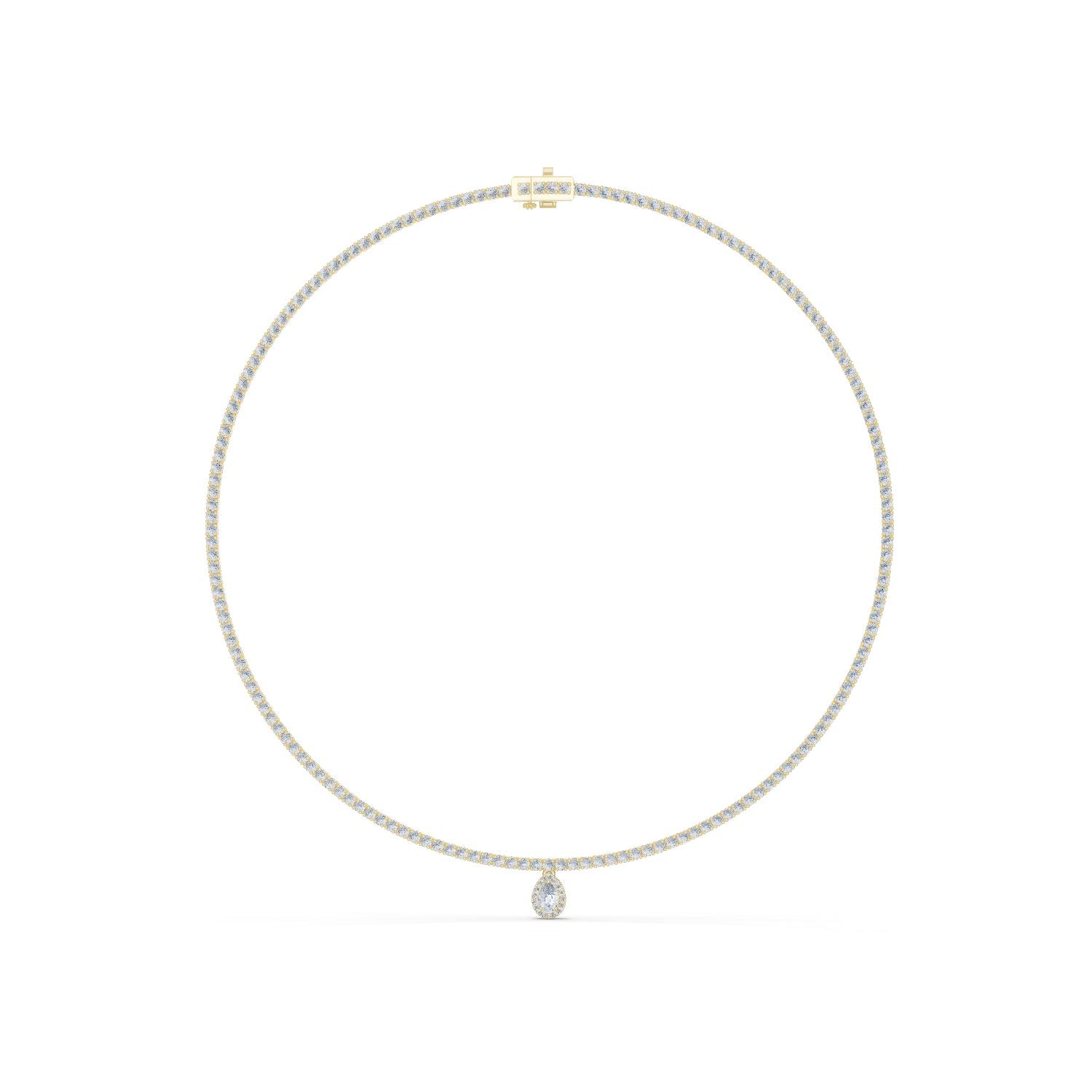 Pear Lab Grown Diamond Pendant