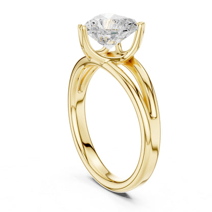Pear Lab Grown Diamond Solitaire Engagement Ring