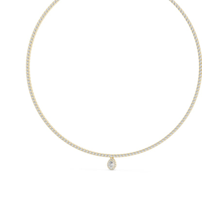 Pear Lab Grown Diamond Pendant