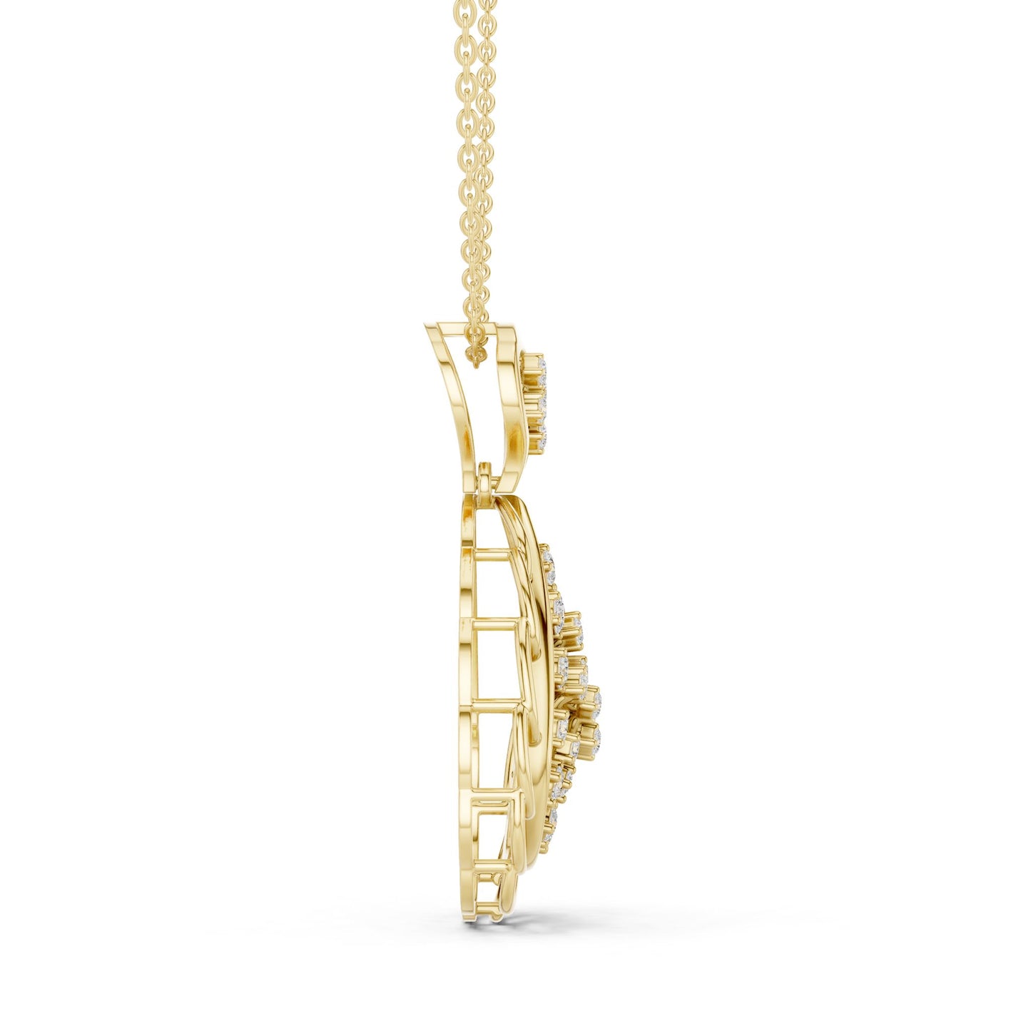 Pear Lab Grown Diamond Pendant
