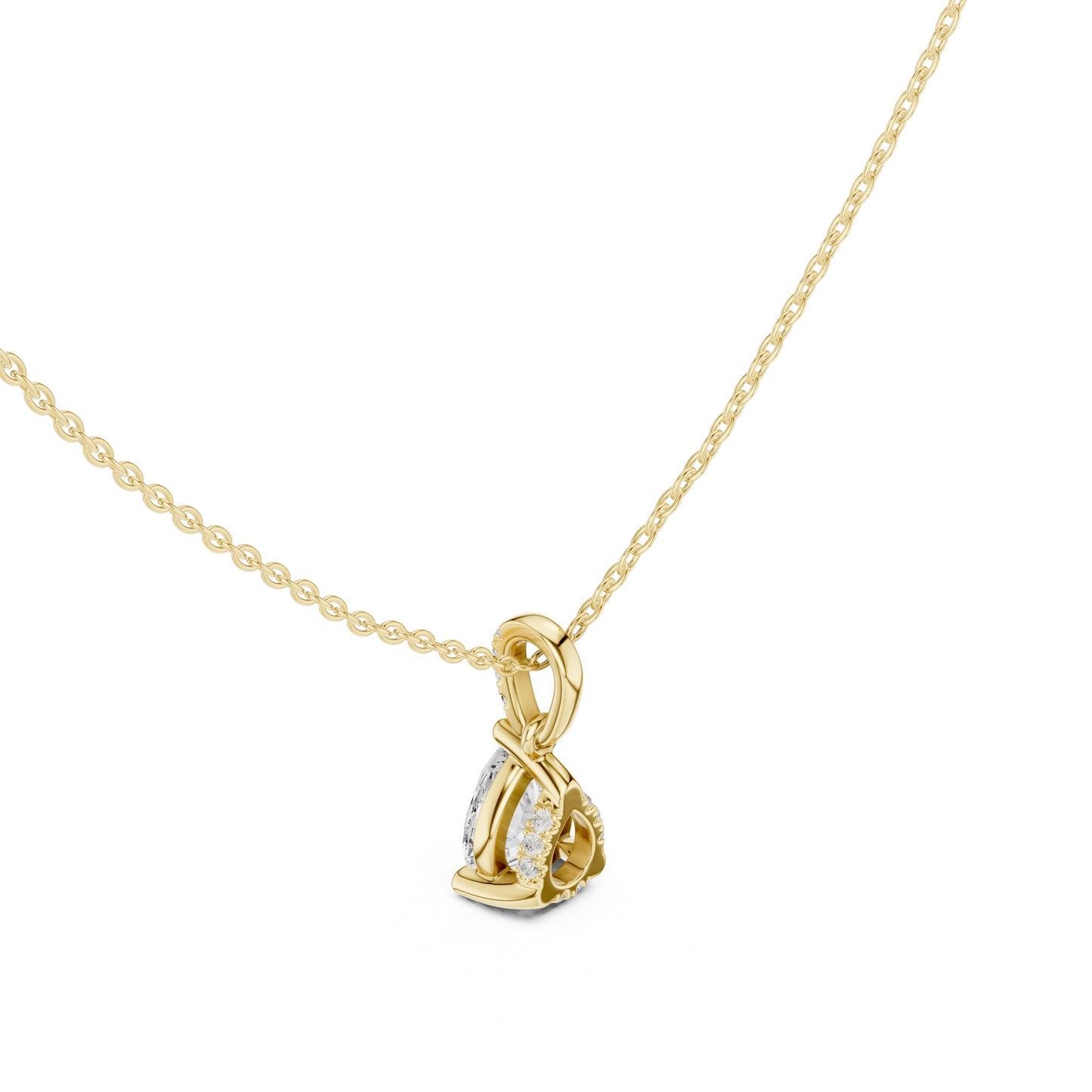 Pear Lab Grown Diamond Pendant