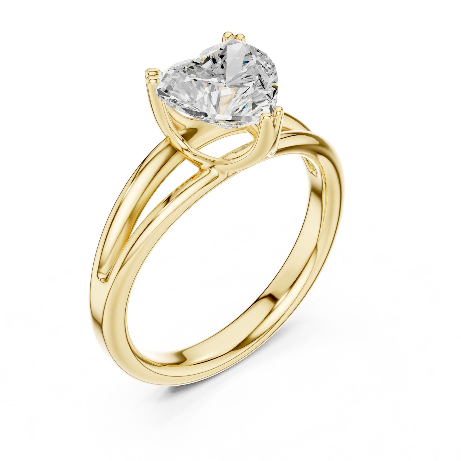 Pear Lab Grown Diamond Solitaire Engagement Ring