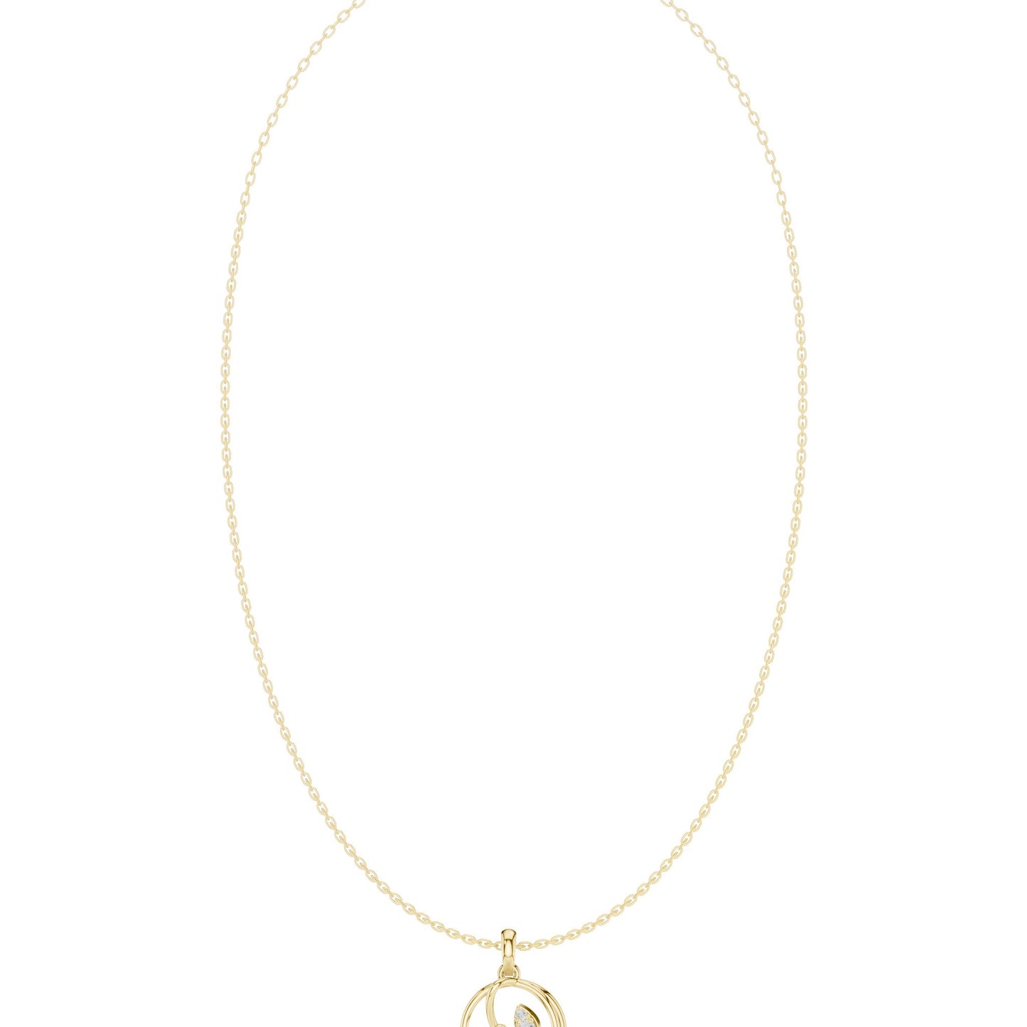 Pear Lab Grown Diamond Pendant