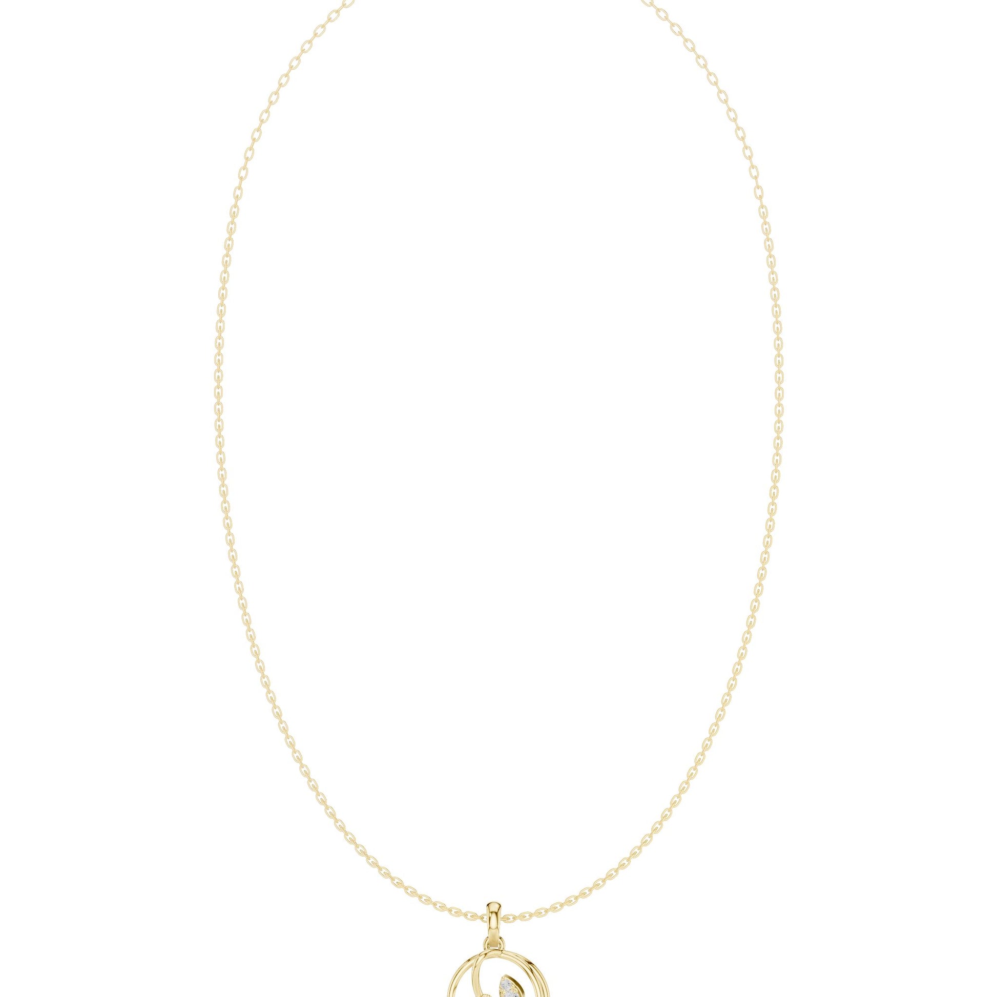 Pear Lab Grown Diamond Pendant