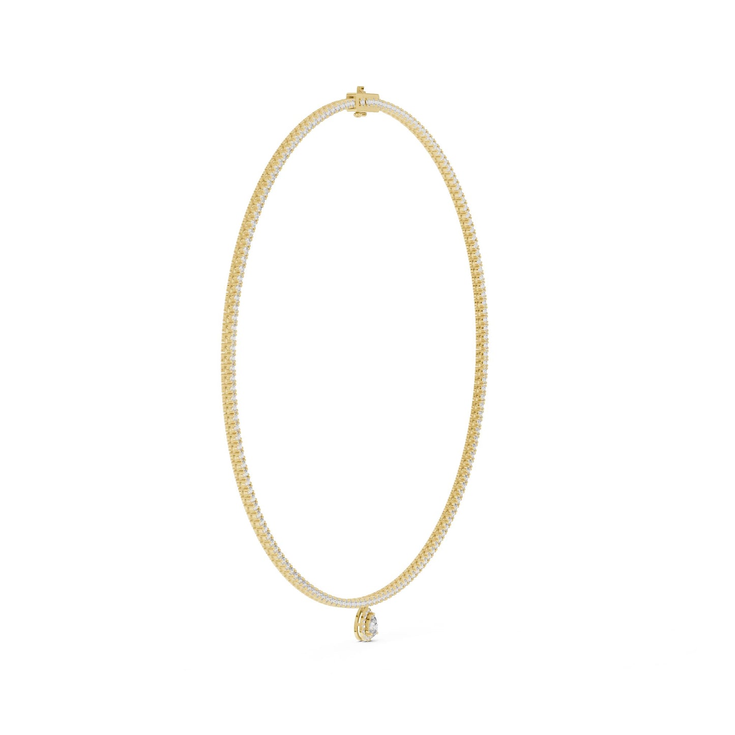 Pear Lab Grown Diamond Pendant