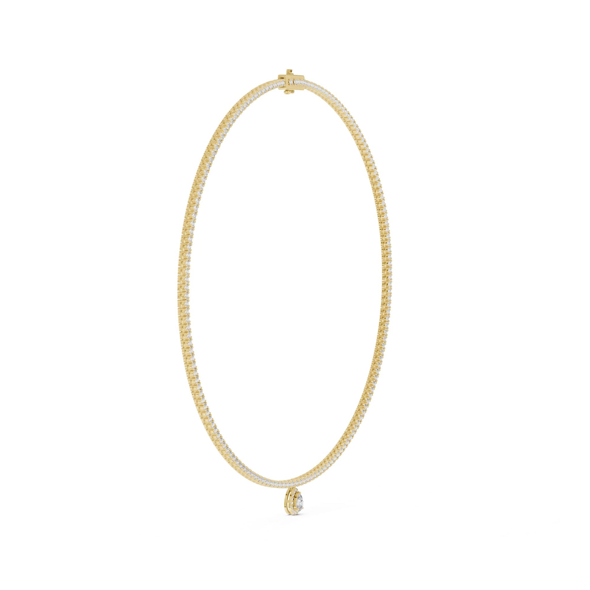 Pear Lab Grown Diamond Pendant