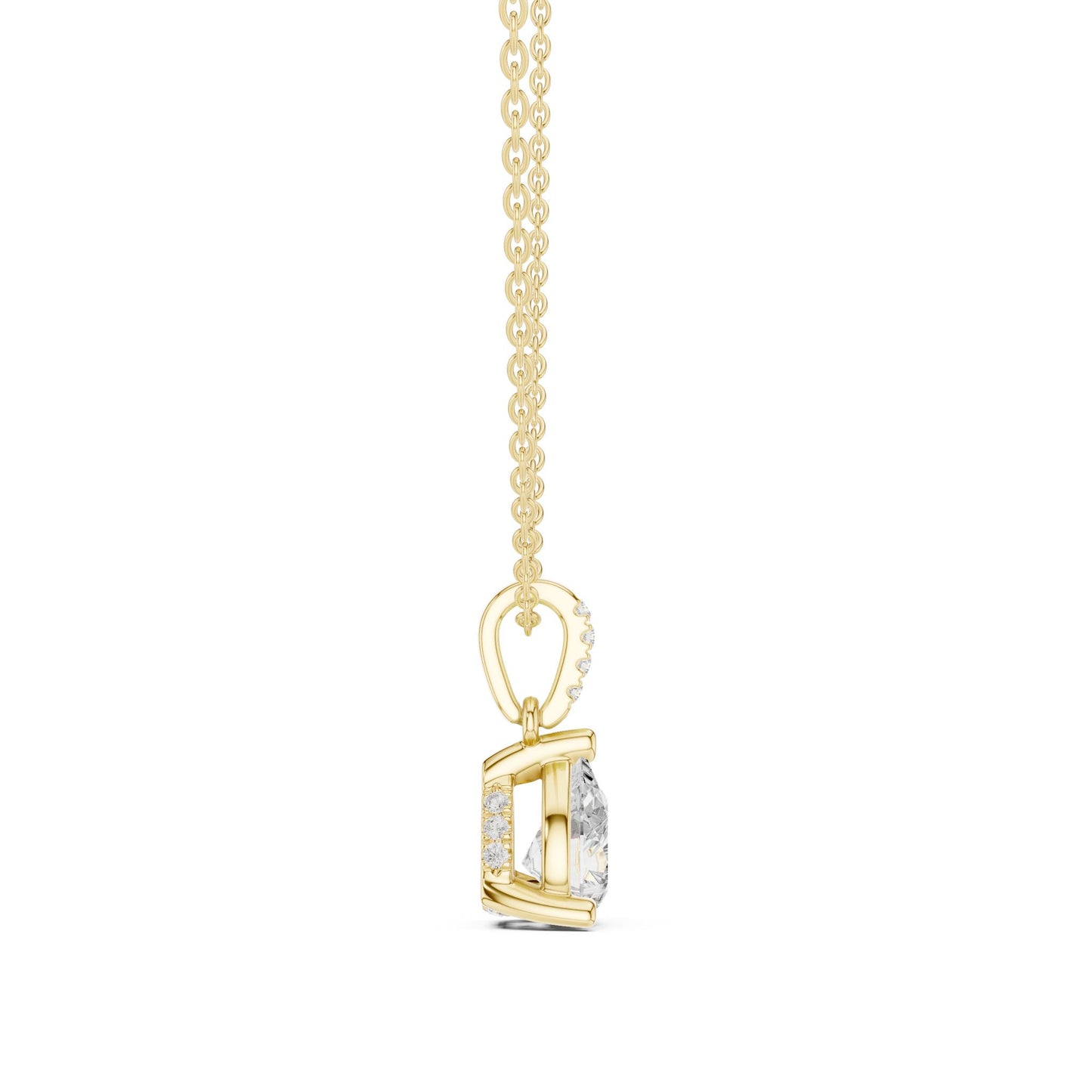 Pear Lab Grown Diamond Pendant