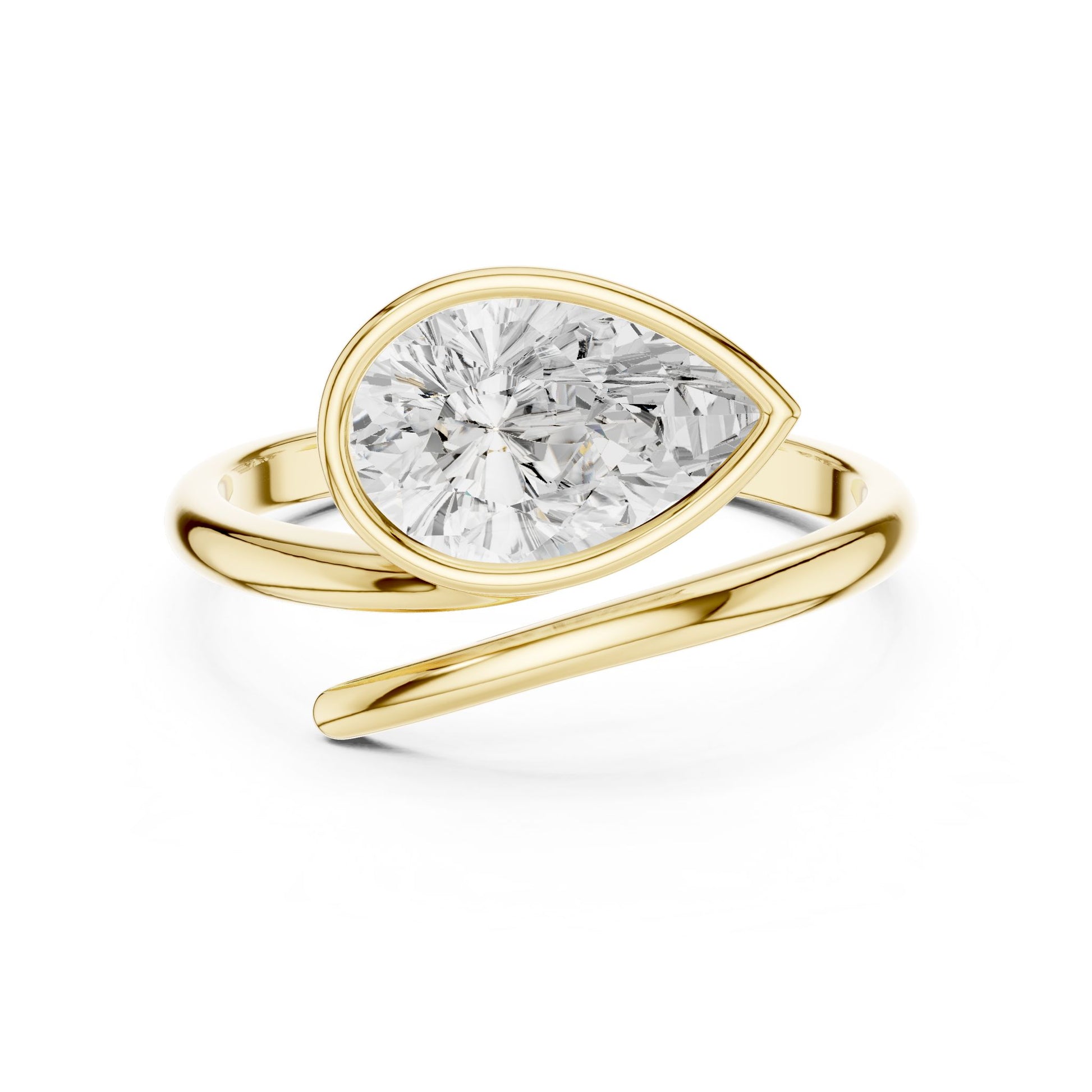 Women's Pear Lab Grown Diamond Ring