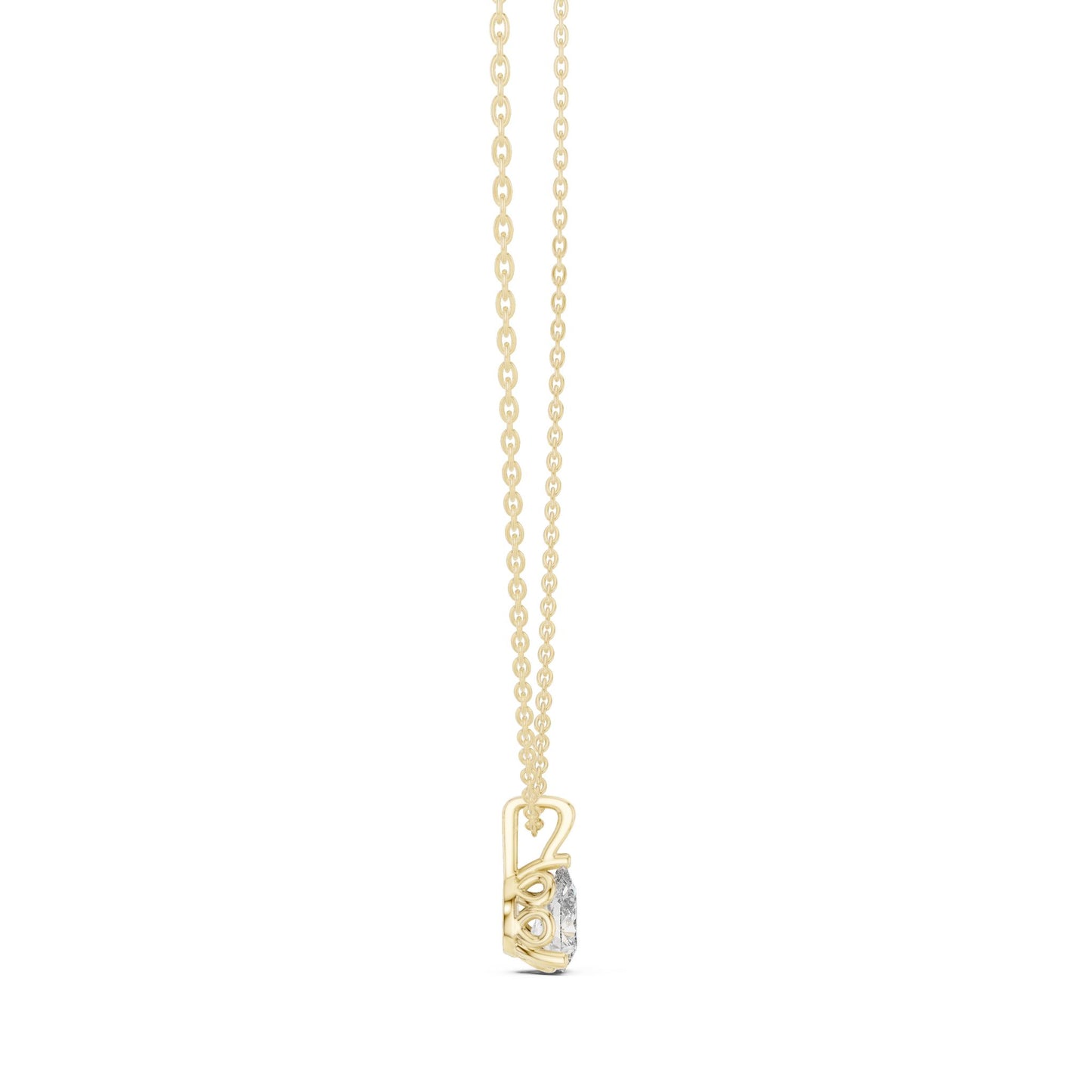 Pear Lab Grown Diamond Pendant