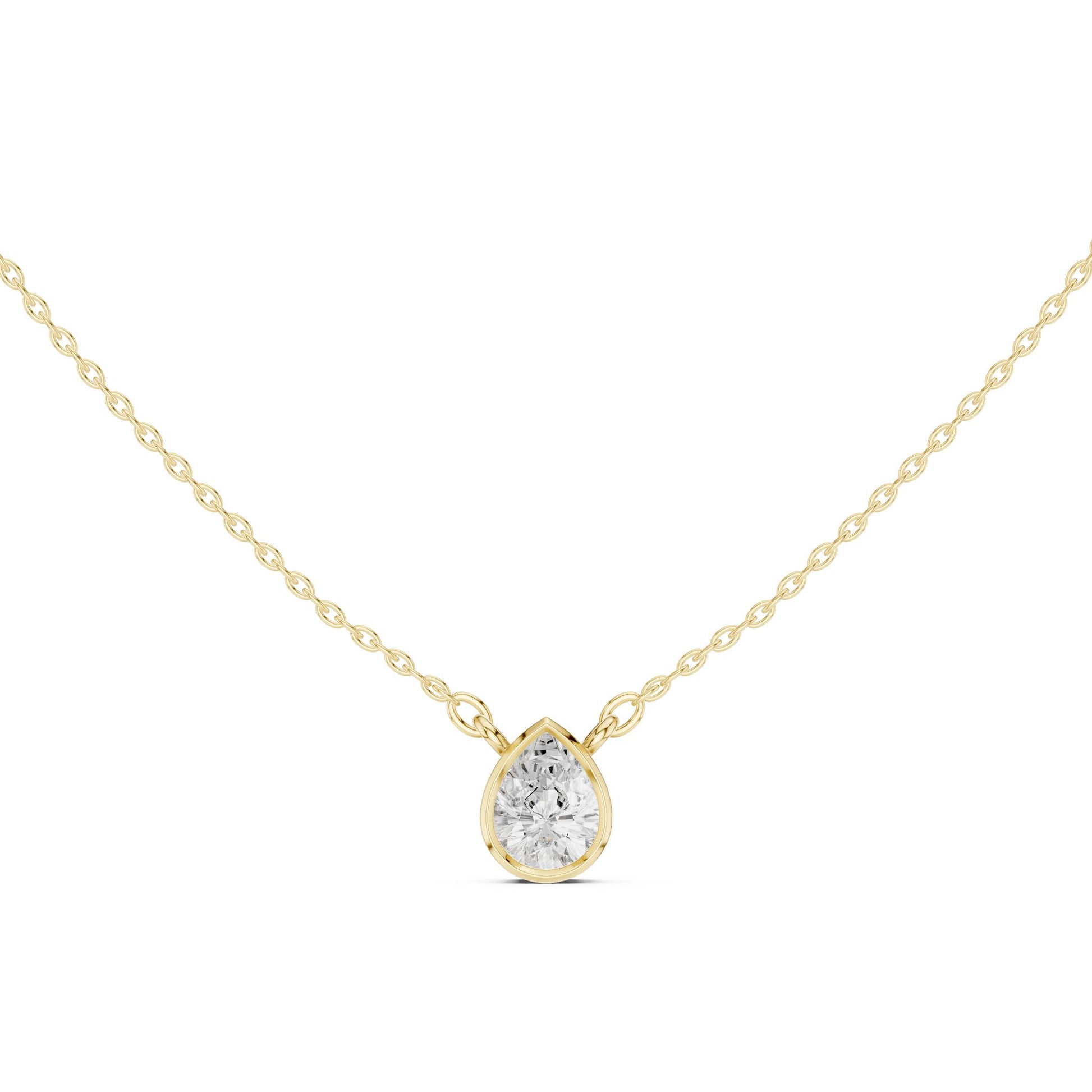 Pear Lab Grown Diamond Pendant
