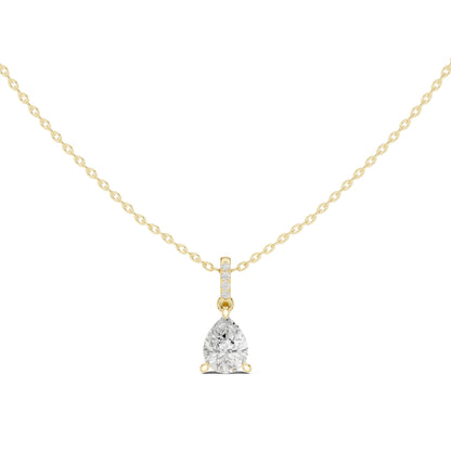 Pear Lab Grown Diamond Pendant