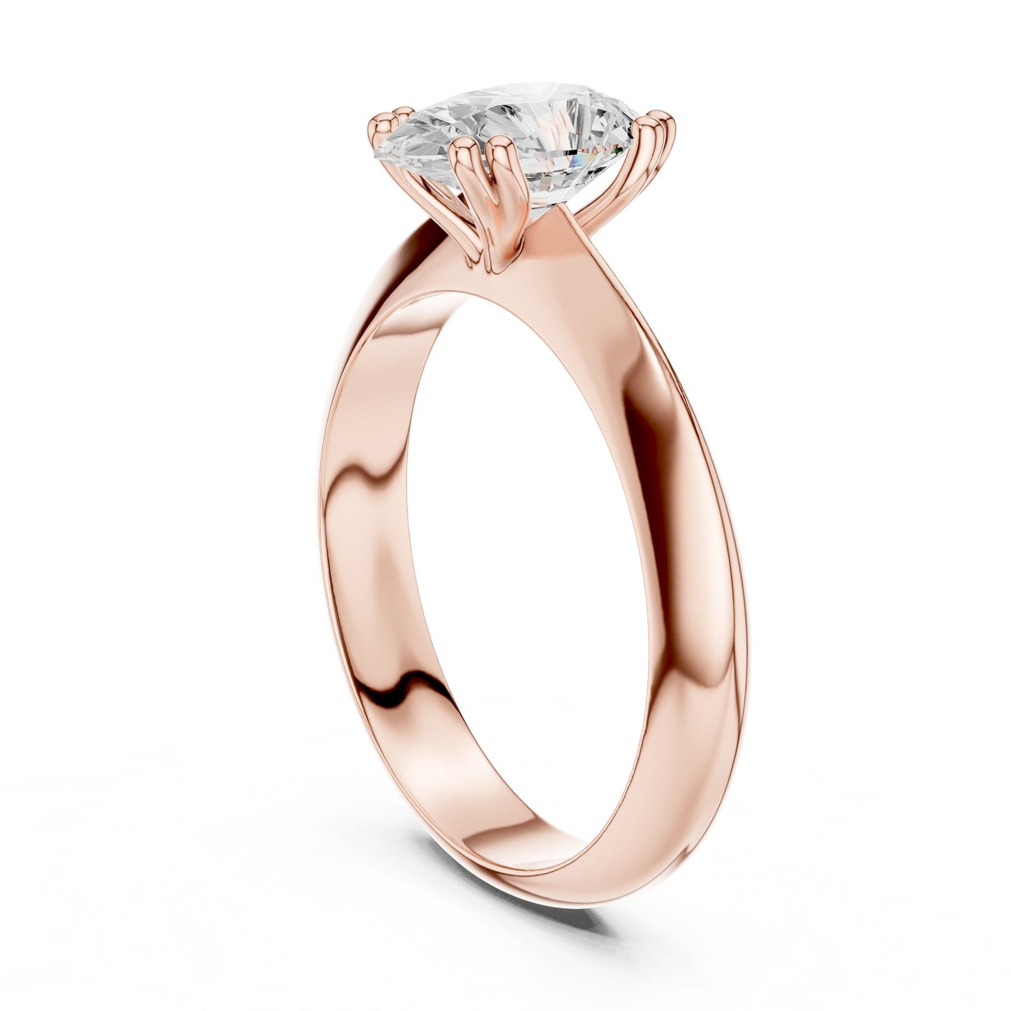 Pear Lab Grown Diamond Solitaire Engagement Ring