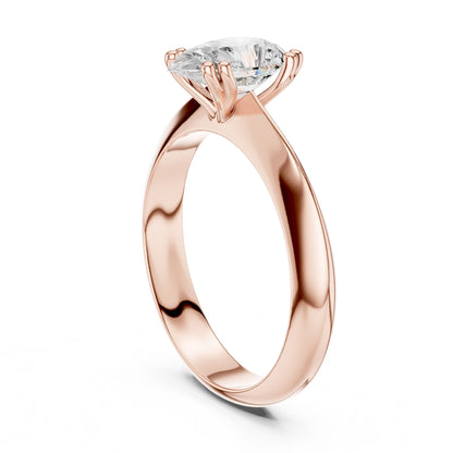 Pear Lab Grown Diamond Solitaire Engagement Ring