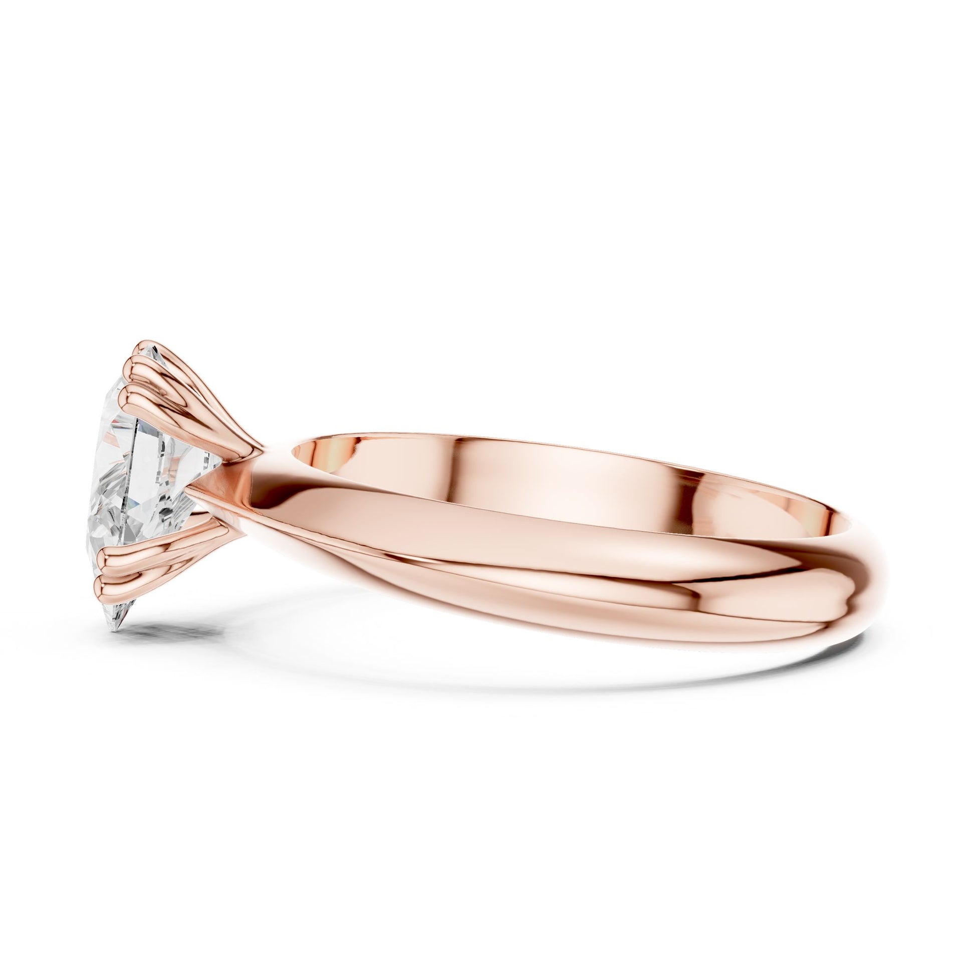 Pear Lab Grown Diamond Solitaire Engagement Ring