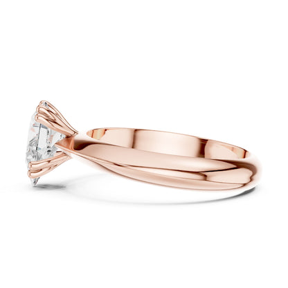 Pear Lab Grown Diamond Solitaire Engagement Ring