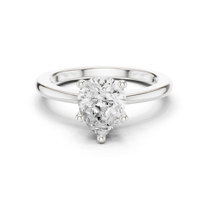Pear Lab Grown Diamond Solitaire Engagement Ring