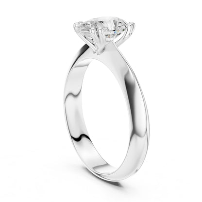 Pear Lab Grown Diamond Solitaire Engagement Ring